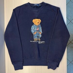 Polo Bear by Ralph Lauren Navy Sweatshirt Crewneck, size S, EUC